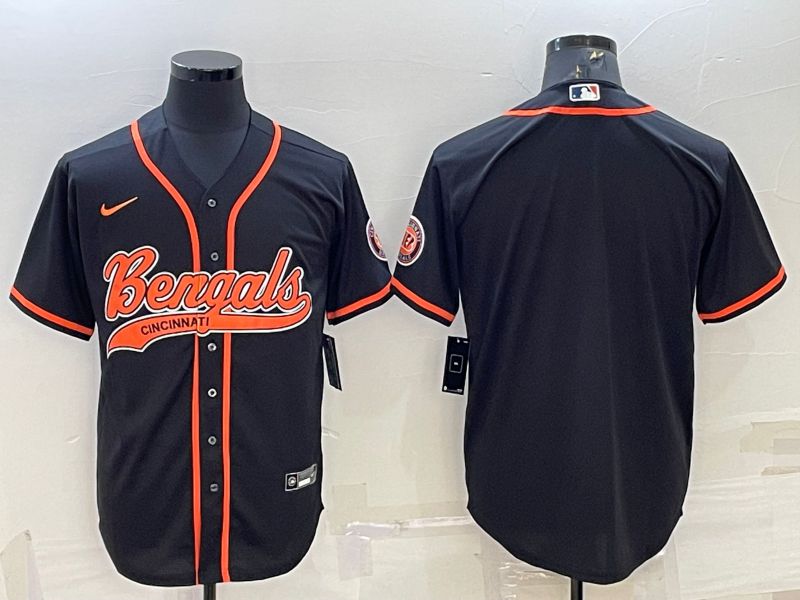 Men Cincinnati Bengals Blank Black 2022 Nike Co branded NFL Jersey->cincinnati bengals->NFL Jersey